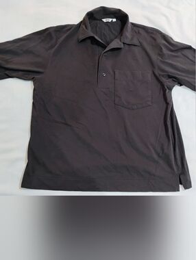 Uniqlo Black Short-Sleeve Polo Shirt